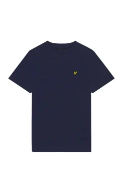 Lyle & Scott T-shirts & Polo's^Jongens t-shirt korte mouw blauw