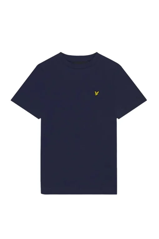Lyle & Scott T-shirts & Polo's^Jongens t-shirt korte mouw blauw
