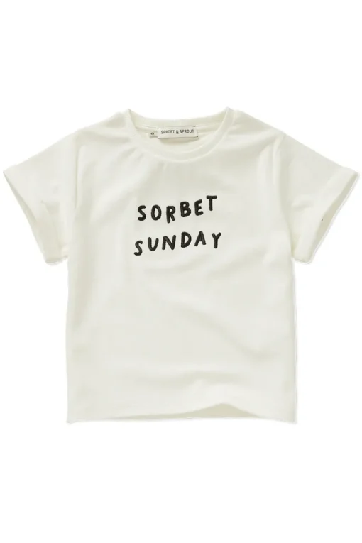 Sproet & Sprout T-shirts & Polo's^Jongens t-shirt korte mouw ecru
