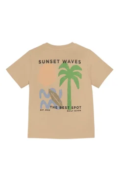 Daily7 T-shirts & Polo's^Jongens t-shirt korte mouw bruin