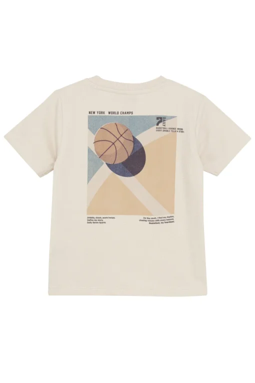 Daily7 T-shirts & Polo's^Jongens t-shirt korte mouw bruin