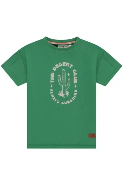 Stains and Stories T-shirts & Polo's^Jongens t-shirt korte mouw groen