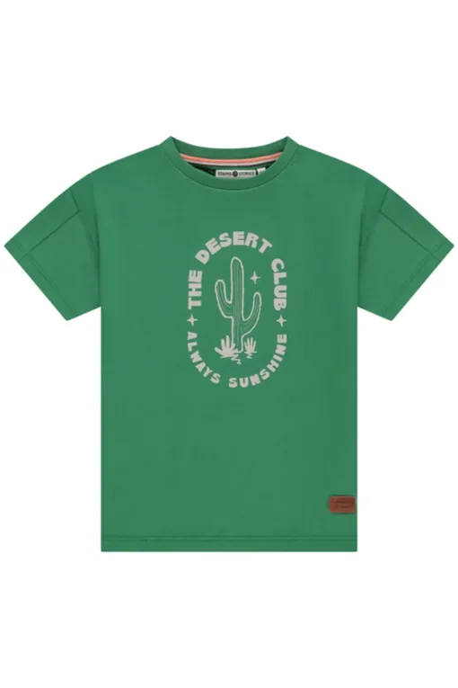 Stains and Stories T-shirts & Polo's^Jongens t-shirt korte mouw groen