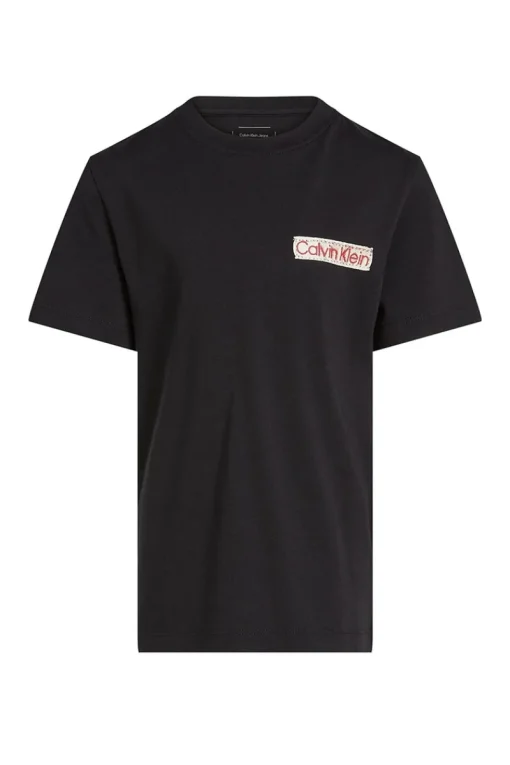 Calvin Klein T-shirts & Polo's^Jongens t-shirt korte mouw zwart