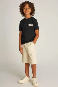 Calvin Klein T-shirts & Polo's^Jongens t-shirt korte mouw zwart
