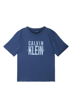 Calvin Klein T-shirts & Polo's^Jongens t-shirt korte mouw blauw