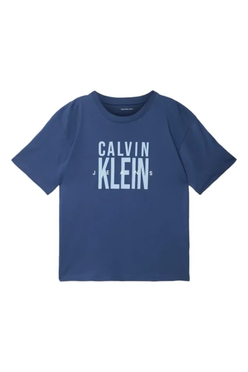 Calvin Klein T-shirts & Polo's^Jongens t-shirt korte mouw blauw