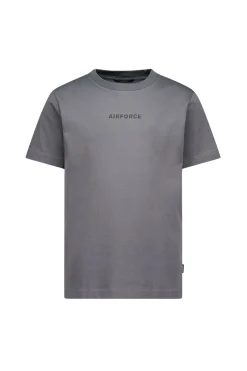 Airforce T-shirts & Polo's^Jongens t-shirt korte mouw grijs