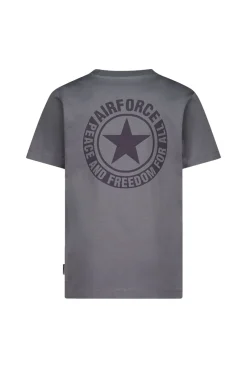 Airforce T-shirts & Polo's^Jongens t-shirt korte mouw grijs
