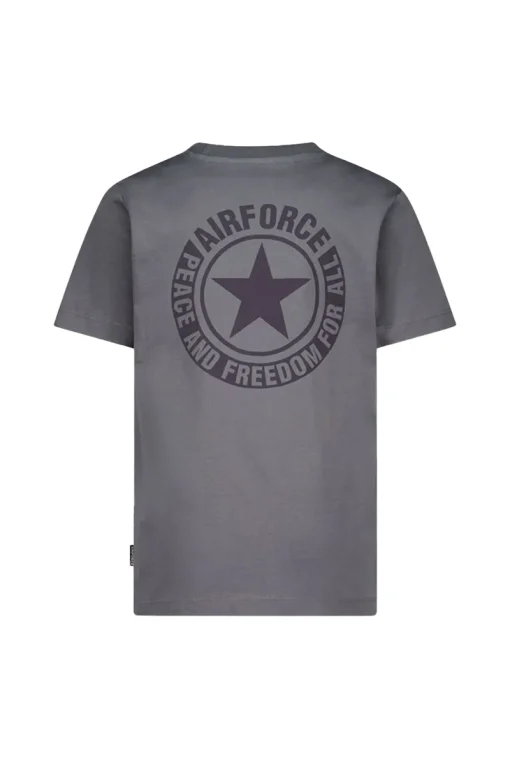 Airforce T-shirts & Polo's^Jongens t-shirt korte mouw grijs