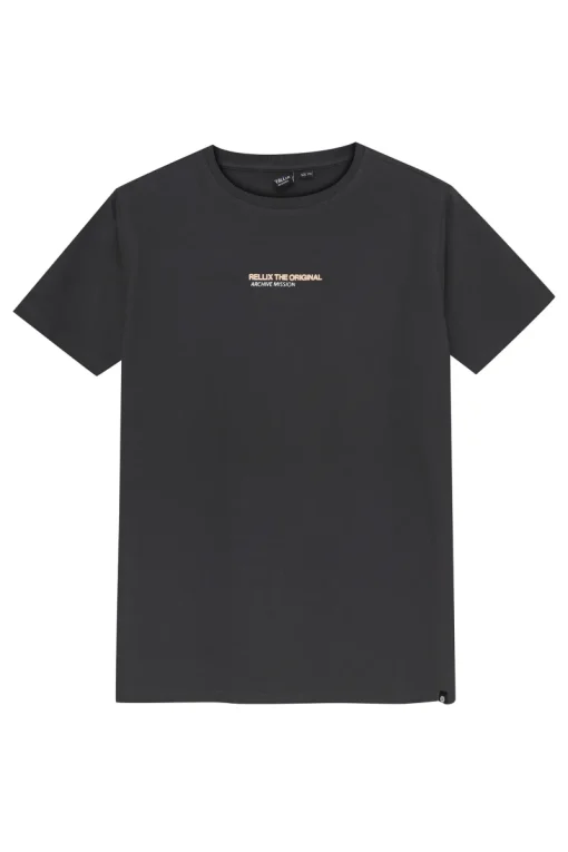 Rellix T-shirts & Polo's^Jongens t-shirt korte mouw grijs