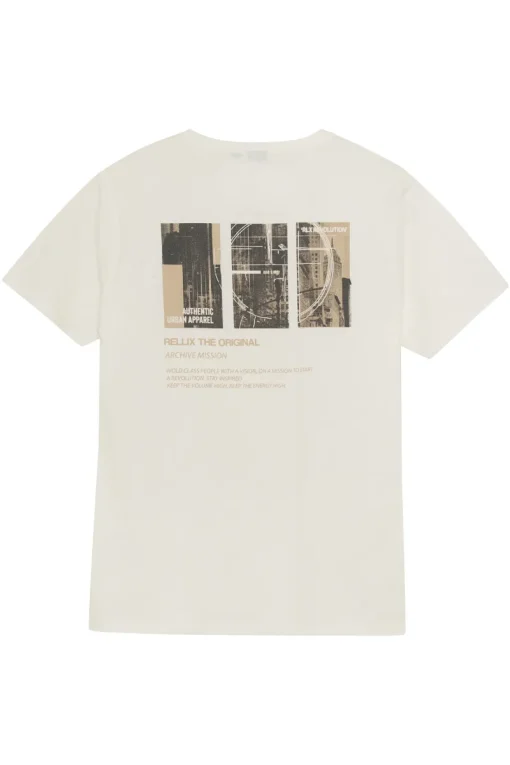 Rellix T-shirts & Polo's^Jongens t-shirt korte mouw wit