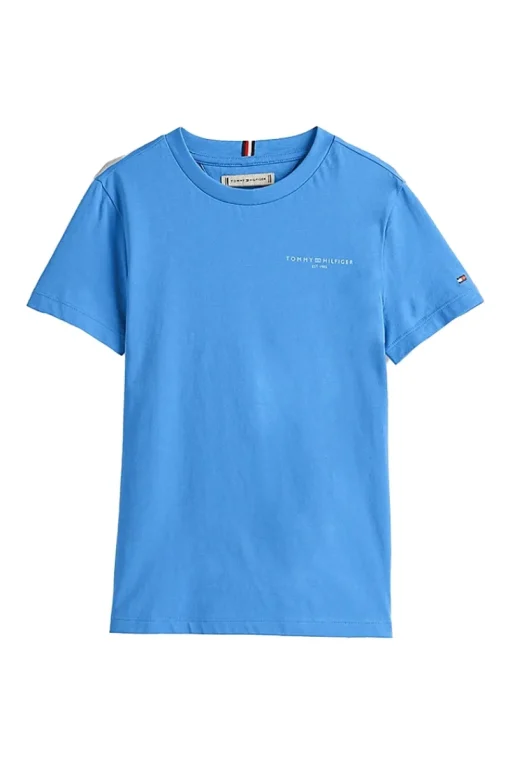 Tommy Hilfiger T-shirts & Polo's^Jongens t-shirt korte mouw blauw