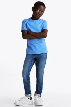 Tommy Hilfiger T-shirts & Polo's^Jongens t-shirt korte mouw blauw