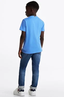 Tommy Hilfiger T-shirts & Polo's^Jongens t-shirt korte mouw blauw