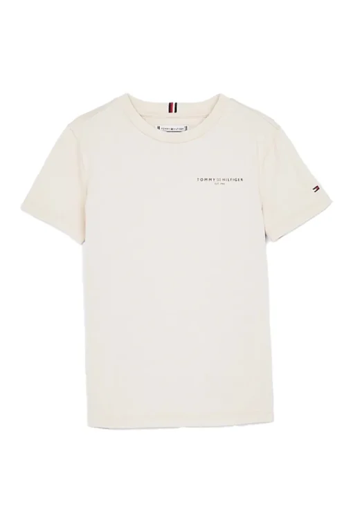 Tommy Hilfiger T-shirts & Polo's^Jongens t-shirt korte mouw bruin