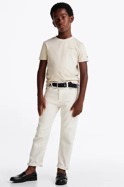 Tommy Hilfiger T-shirts & Polo's^Jongens t-shirt korte mouw bruin