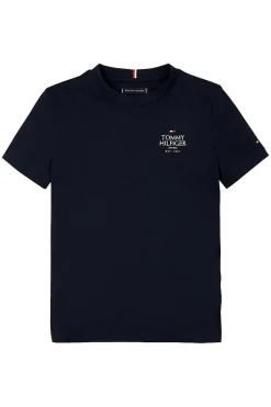 Tommy Hilfiger T-shirts & Polo's^Jongens t-shirt korte mouw blauw