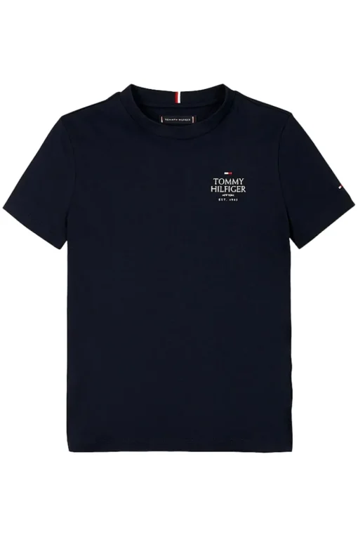Tommy Hilfiger T-shirts & Polo's^Jongens t-shirt korte mouw blauw