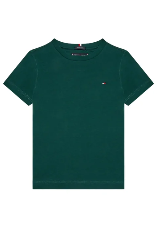Tommy Hilfiger T-shirts & Polo's^Jongens t-shirt korte mouw groen