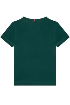 Tommy Hilfiger T-shirts & Polo's^Jongens t-shirt korte mouw groen