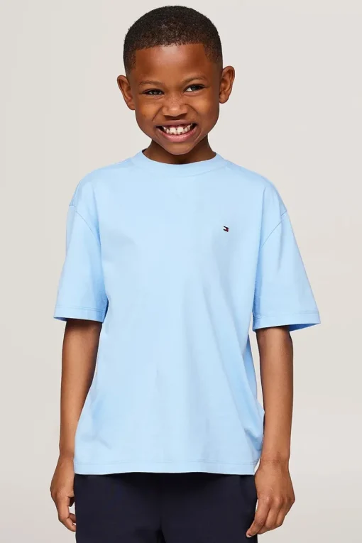 Tommy Hilfiger T-shirts & Polo's^Jongens t-shirt korte mouw blauw