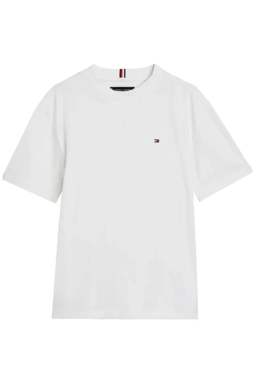 Tommy Hilfiger T-shirts & Polo's^Jongens t-shirt korte mouw wit