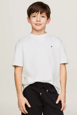 Tommy Hilfiger T-shirts & Polo's^Jongens t-shirt korte mouw wit