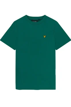 Lyle & Scott T-shirts & Polo's^Jongens t-shirt korte mouw groen