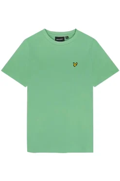 Lyle & Scott T-shirts & Polo's^Jongens t-shirt korte mouw groen