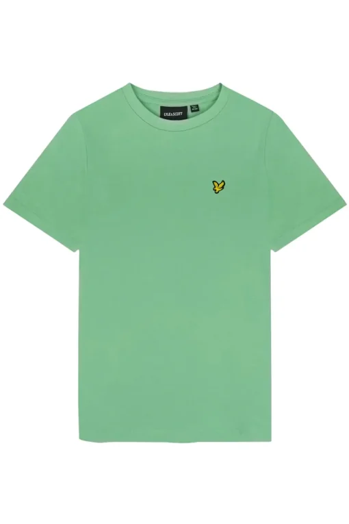 Lyle & Scott T-shirts & Polo's^Jongens t-shirt korte mouw groen