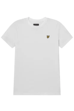 Lyle & Scott T-shirts & Polo's^Jongens t-shirt korte mouw wit