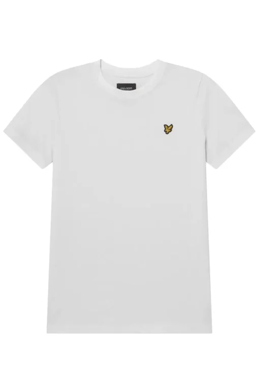 Lyle & Scott T-shirts & Polo's^Jongens t-shirt korte mouw wit