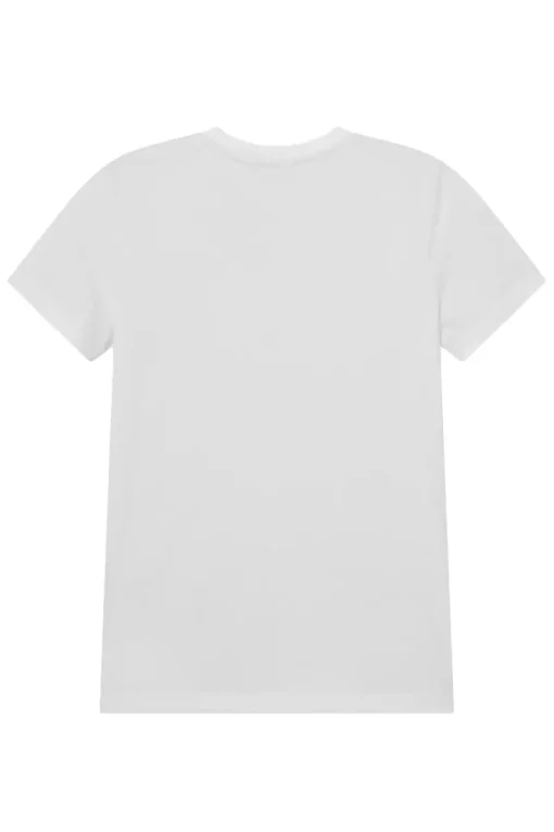 Lyle & Scott T-shirts & Polo's^Jongens t-shirt korte mouw wit