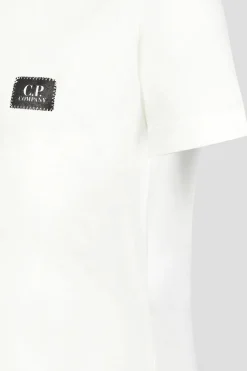 C.P. Company T-shirts & Polo's^Jongens t-shirt korte mouw ecru
