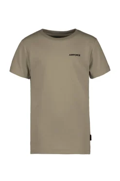 Airforce T-shirts & Polo's^Jongens t-shirt korte mouw bruin