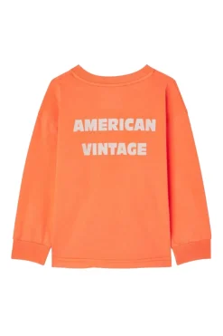 American Vintage T-shirts & Polo's^Jongens t-shirt lange mouw oranje