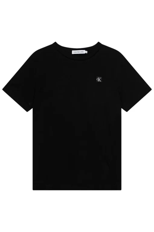 Calvin Klein T-shirts & Polo's^Kinder unisex t-shirt krt mouw zwart