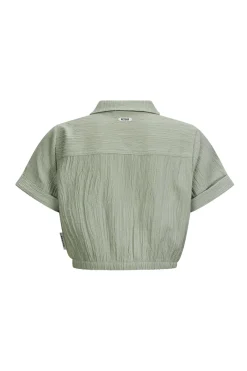 Retour Denim de Luxe Blouses^Meisjes blouse korte mouw blauw