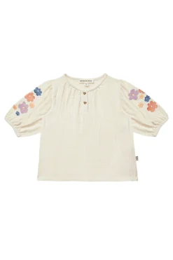 House Of Jamie Blouses^Meisjes blouse korte mouw ecru