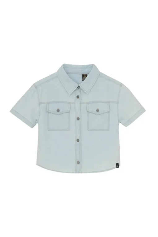 Indian Blue Jeans Blouses^Meisjes blouse korte mouw blauw