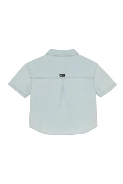Indian Blue Jeans Blouses^Meisjes blouse korte mouw blauw