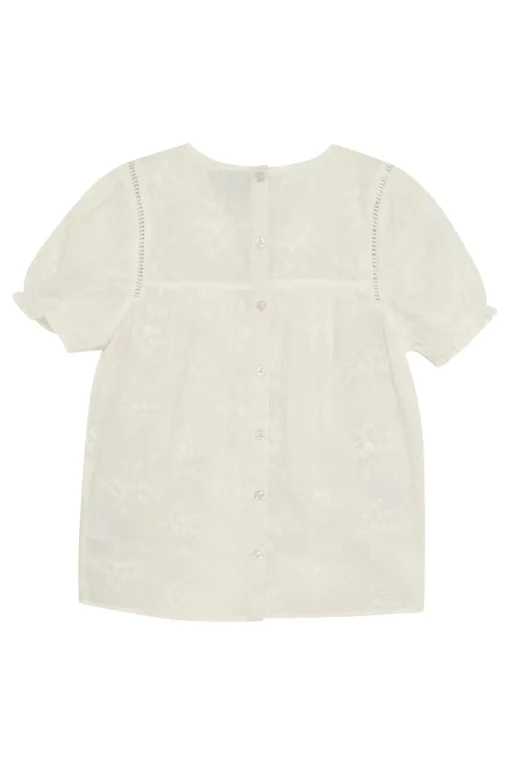 Indian Blue Jeans Blouses^Meisjes blouse korte mouw wit
