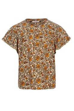 LOOXS LITTLE Blouses^Meisjes blouse korte mouw oranje