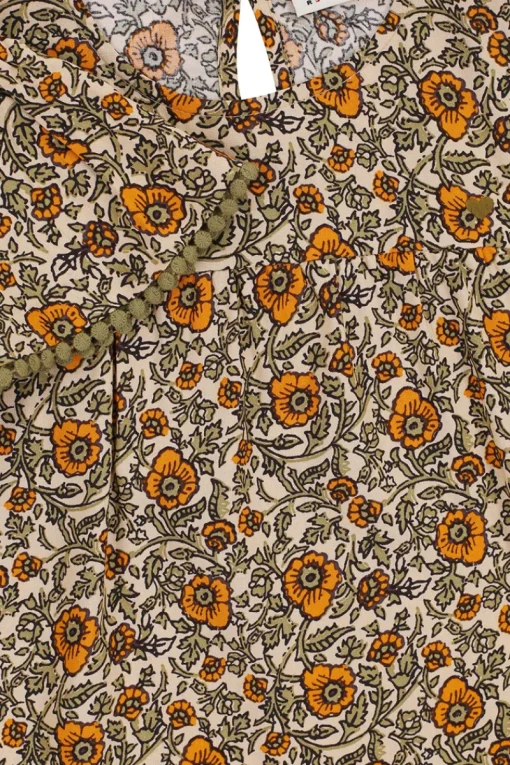 LOOXS LITTLE Blouses^Meisjes blouse korte mouw oranje