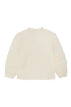Daily7 Blouses^Meisjes blouse lange mouw ecru