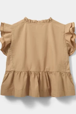 Sofie Schnoor Blouses^Meisjes blouse mouwloos bruin