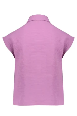 Geisha Blouses^Meisjes blouse mouwloos paars