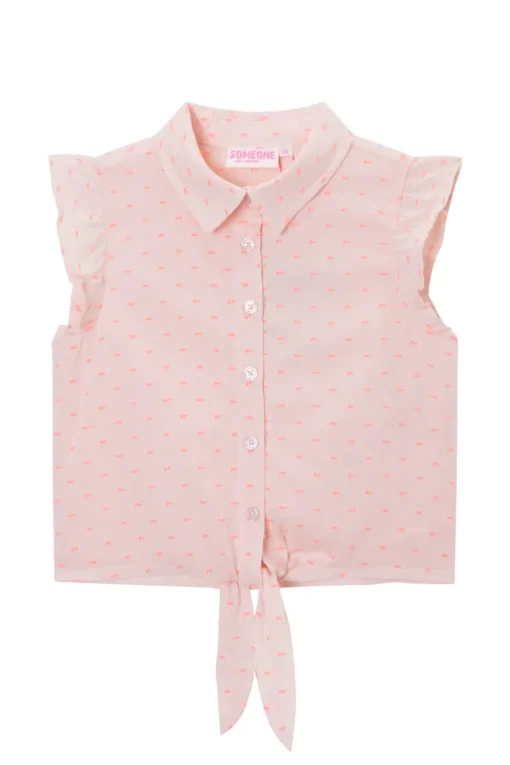 Someone Blouses^Meisjes blouse mouwloos rose