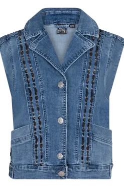 Indian Blue Jeans Gilets^Meisjes gilet blauw